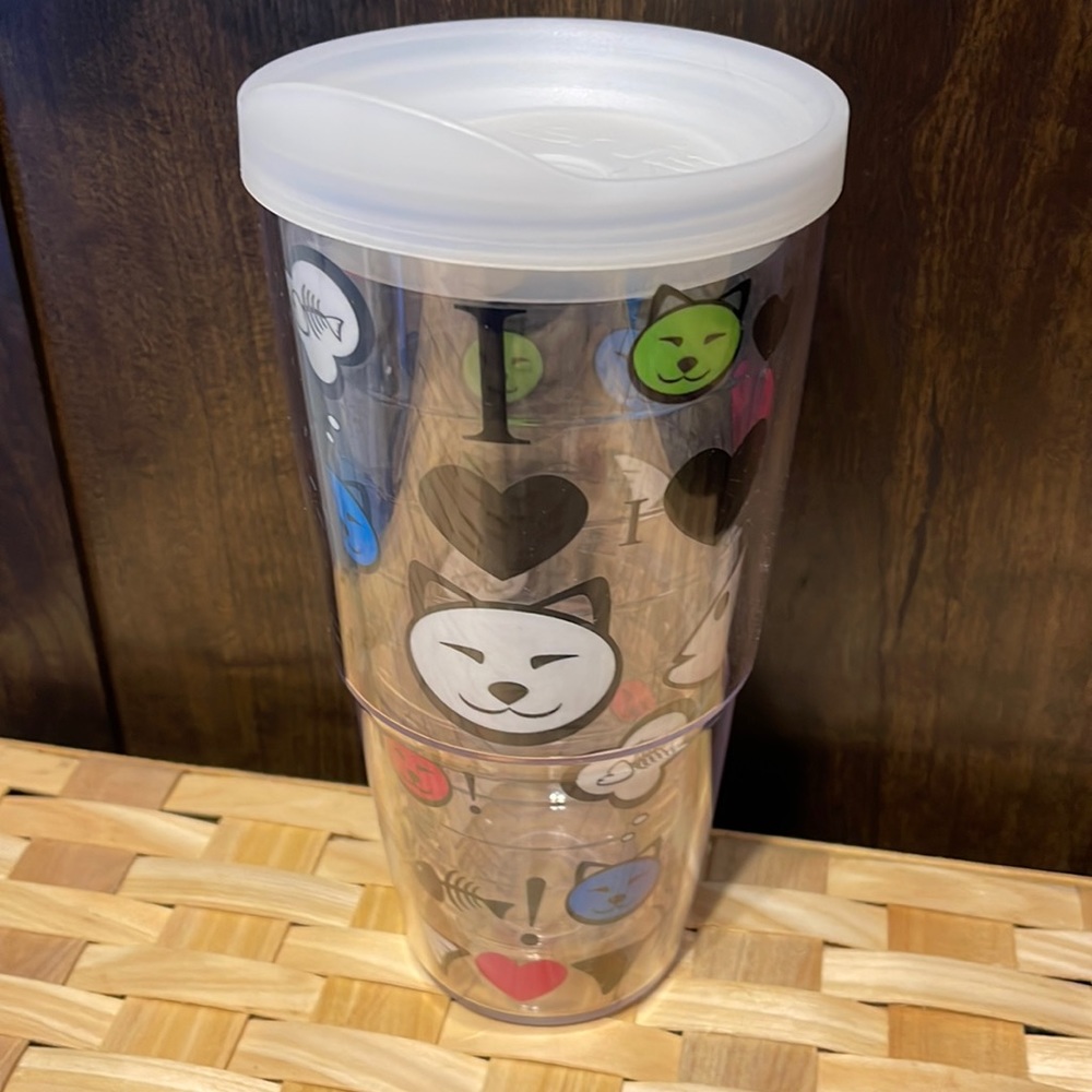 Tervis Tumbler Cat & Fish 🐈‍⬛🐟 24oz